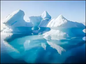 Odbicie, Morze, Góry lodowe