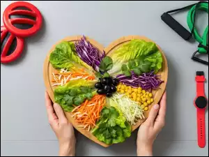 Zdrowie, Sałatka, Warzywa, Dieta