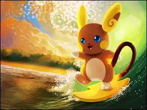 Morze, Pokemon, Deska, Fale