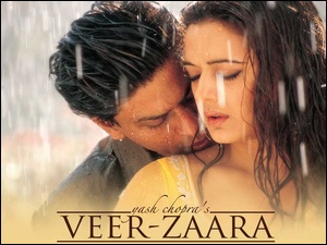 Veer Zaara, Shahrukh Khan, deszcz, Preity Zinta