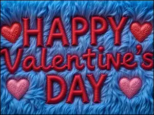 Miłość, Koc, Serduszka, Walentynki, Niebieski