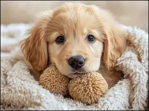 Golden retriever, Pled, Szczeniak, Pies, Spojrzenie