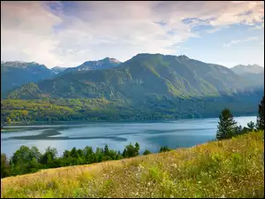 Alpy Julijske, Słowenia, Góry, Jezioro Bohinj, Gmina Bohinj