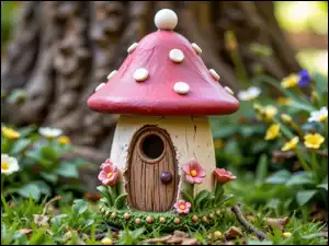 Grzybek, Dekoracja, Kwiaty