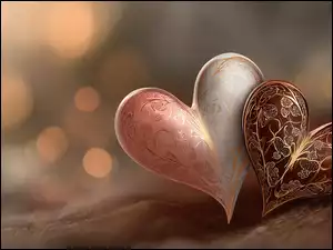 Grafika AI, Dwa, Serca, Wzory