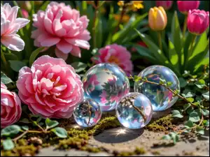 Kule, Piwonie, Szklane