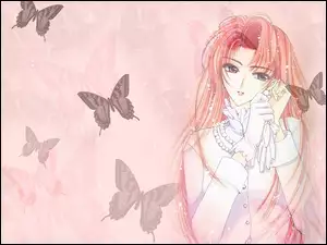 dziewczyna, Cardcaptor Sakura, motyle