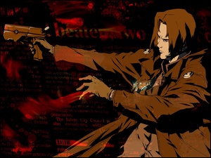 pistolet, Witch Hunter Robin, mężczyzna