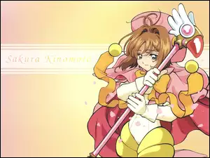 Cardcaptor Sakura, ubiór, napis, dziewczyna