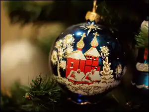 Gałązka, Bombka, Zdobiona