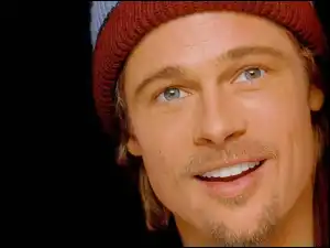 Uśmiech, Brad Pitt, Kolorowa, Czapka