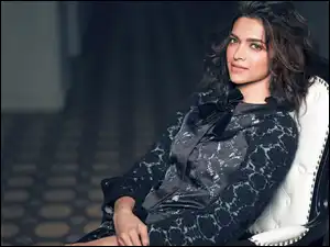 Uśmiech, Padukone, Brunetka, Kobieta, Deepika