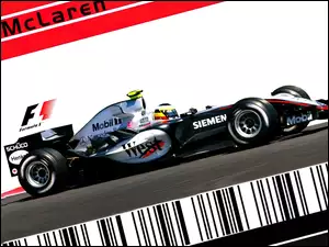 spojler, kask , bolid, Formuła 1, McLaren, opony, koła