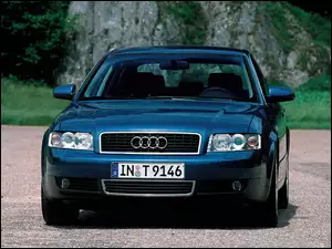 Przód, Niebieskie, Audi A4