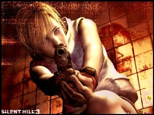 broń, Silent Hill 3, zegarek, kobieta