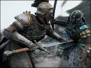 Walka rycerzy w grze For Honor