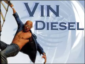 niebieski strój, Vin Diesel, okulary