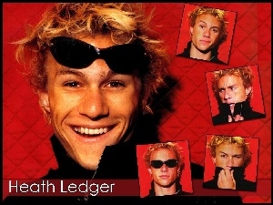 okulary, Heath Ledger, uśmiech