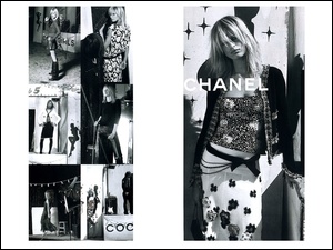 modelka, top, Chanel, sukienka, kobieta, spódnica