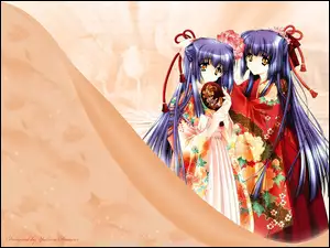 Cg Art, dziewczyny, kimono, kwiat