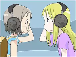 słuchawki, Ichigo Mashimaro, dziewczyny