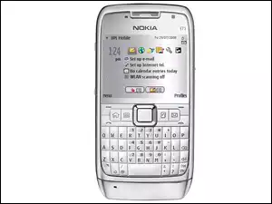 Ekran, Nokia E71, Srebrny
