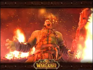 World Of Warcraft, ogień, postać, fantasy
