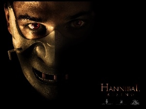 oczy, Hannibal Rising, maska, Gaspard Ulliel, czerwone