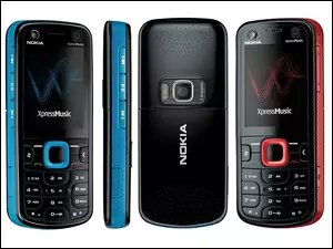Nokia 5220, Czerwona, Czarna, Niebieska