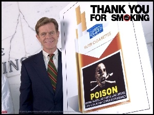 papierosy, garnitur, Thank You For Smoking, uśmiech, plakat, mężczyzna