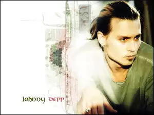 Johnny Depp, brązowe oczy ręka