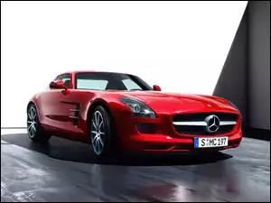 AMG, Czerwony, Mercedes Benz SLS