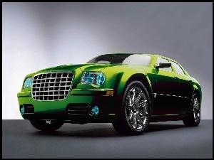 Zielony, Grafika, Chrysler 300C, Projekt