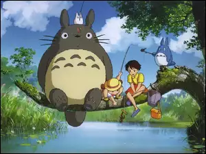 wiaderko, My Neighbour Totoro, jezioro
