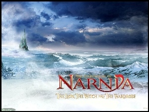 Narnia, zamek, góry, śnieg