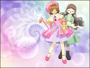 Cardcaptor Sakura, pluszak, dziewczyny, sukienki