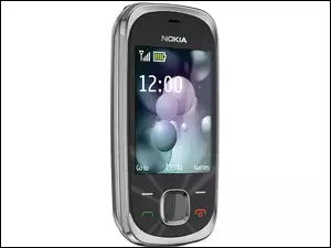 Nokia 7230, Rozsuwana, Czarna, Srebrna