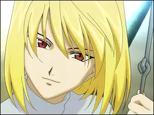 czerwone oczy, Shingetsutan Tsukihime, blond włosy