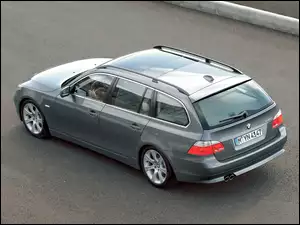 Szary, Kombi, BMW 5, E60