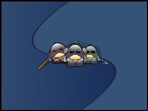 grafika, pingwin, szajka, złodziej, Linux