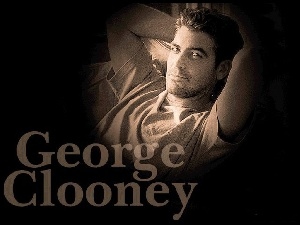 George Clooney, ciemne włosy
