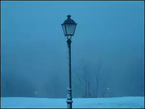 Zima, lampa