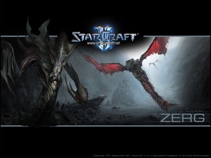 skrzydła, logo, Starcraft 2, grafika