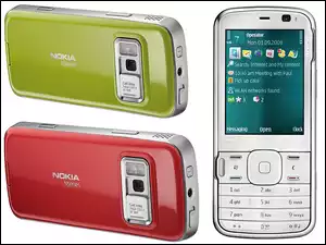 Nokia N79, Czerwona, Srebrna, Zielona
