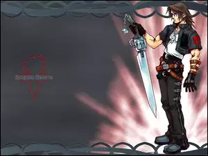 nóż, Kingdom Hearts, mężczyzna, postać, rewolwer