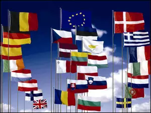 Flagi, Europejska, Państw, Unia
