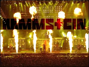 płomienie, Rammstein, koncert