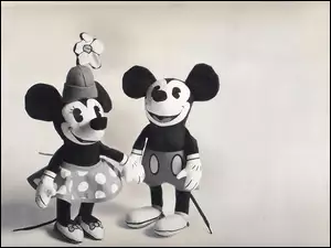 Myszka Miki, czarno, biała, bajka