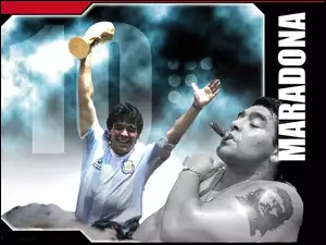 Maradona, Piłka nożna, tatuaż