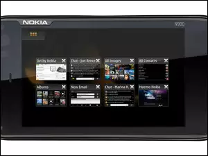 Czarny, Nokia N900, Ekran